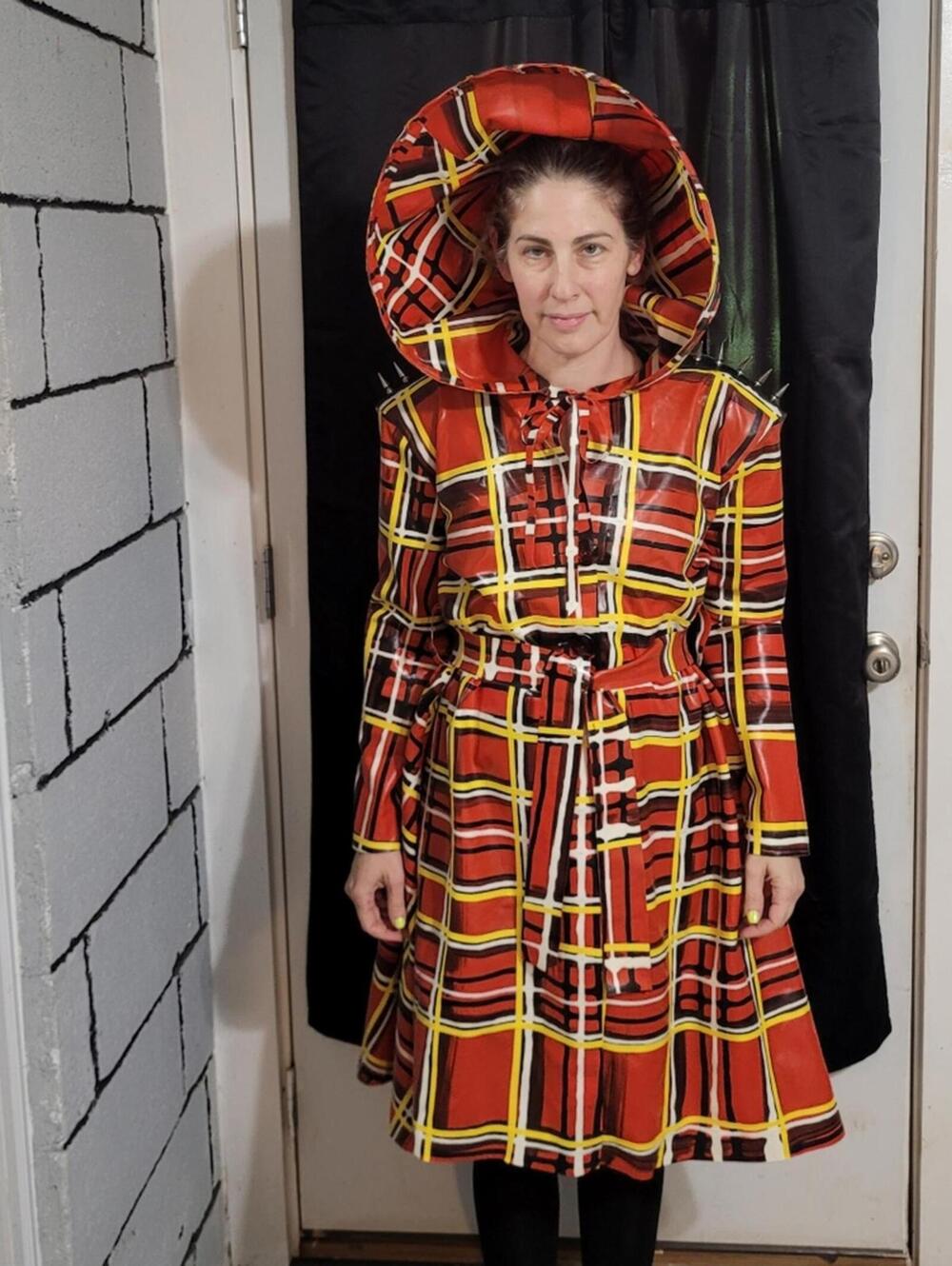 REAL LATEX by DAWNAMATRIX Hooded Coat Sz L